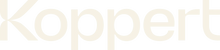 Koppert logo in off-white colour