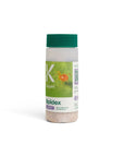 Spidex container with green lid on a white background