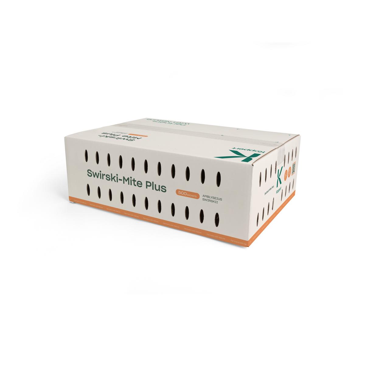 Larger sized box of 500 swirski-mite plus sachets