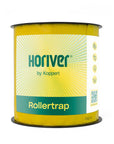 A roll of yellow sticky trap paper labeled 'Horiver by Koppert' for pest control.