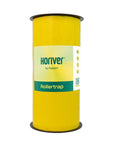 A roll of yellow sticky trap paper labeled 'Horiver by Koppert' for pest control.