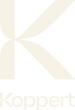 White 'K' logo with 'Koppert' text on a black background