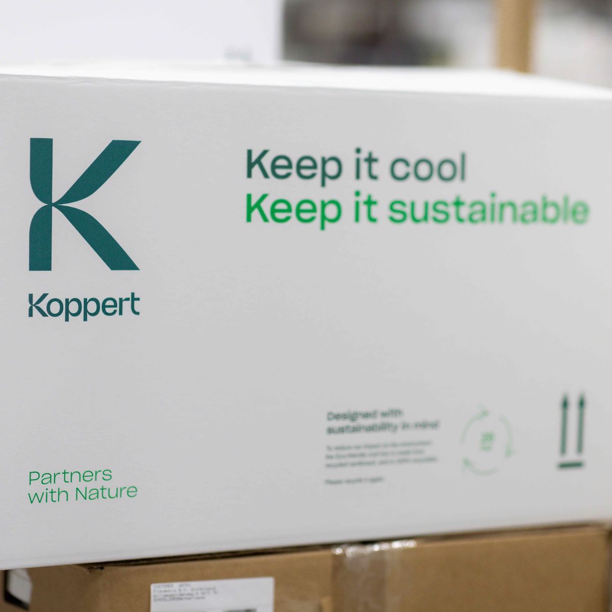 Koppert product packaging with sustainability message