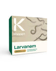A box of Larvanem, a product containing heterorhabditis bacteriophora nematodes for pest control, with the Koppert logo visible.
