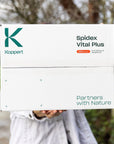 A white box labeled 'Spidex Vital Plus' by Koppert