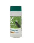 Un flacon de produit étiqueté "Tetrapar" avec l'image d'une guêpe.