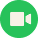 Green circle with a white video camera icon