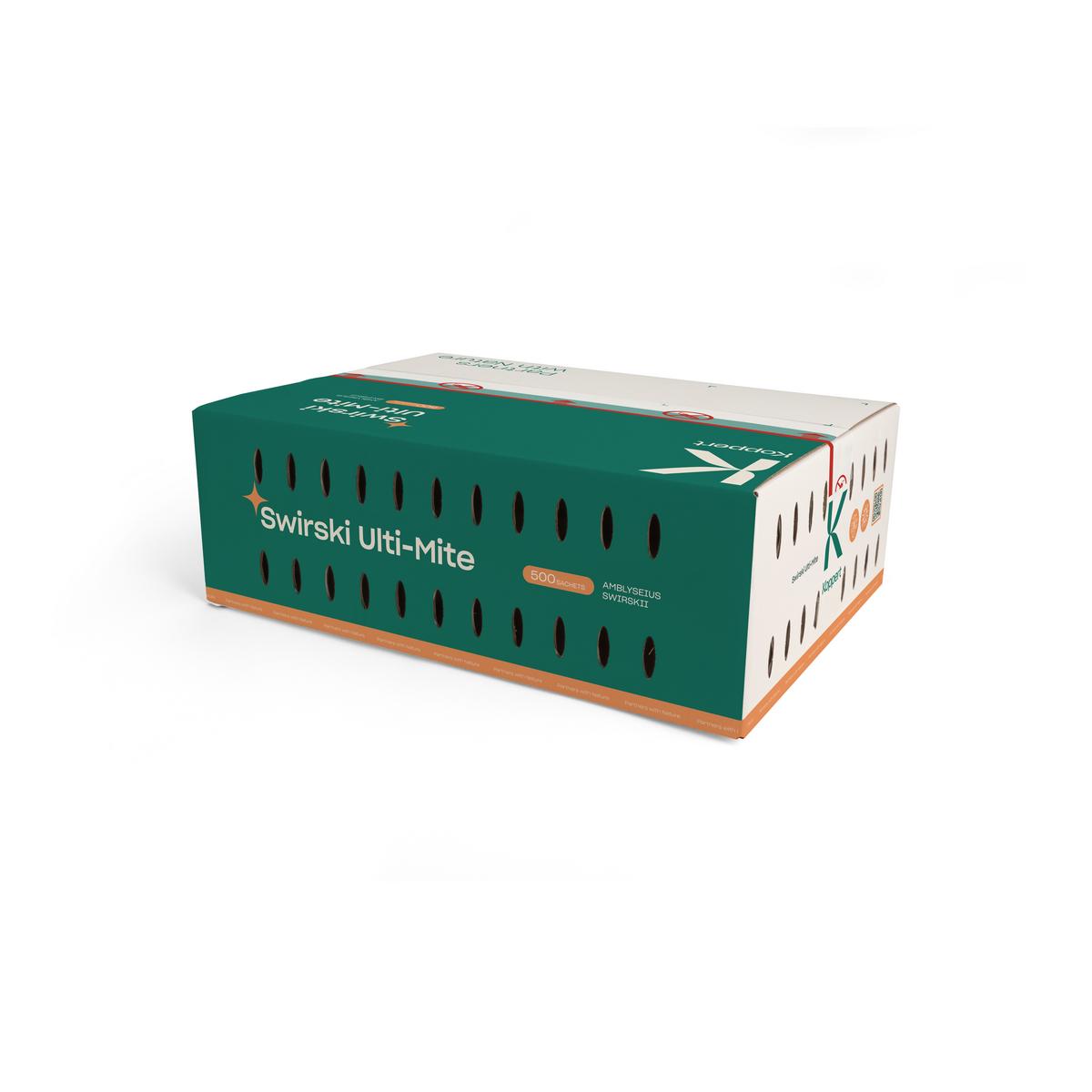 Larger sized box, 500 sachets of swirski 250